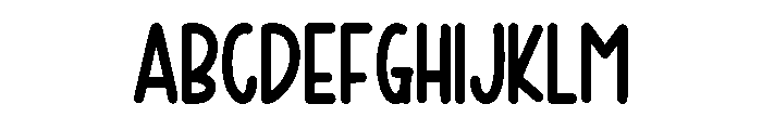 Letter Pillow Regular Font UPPERCASE