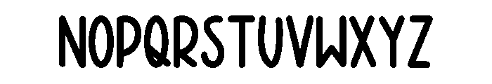 Letter Pillow Regular Font LOWERCASE