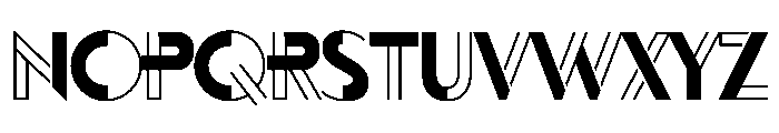 Letter Shaped Lines Regular Font UPPERCASE