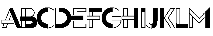 Letter Shaped Lines Regular FONT