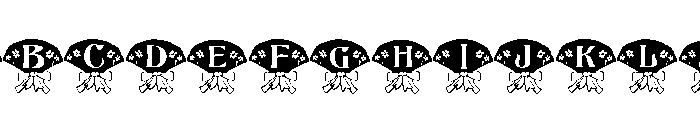 Letter flower font Font UPPERCASE
