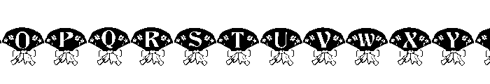 Letter flower font Font UPPERCASE
