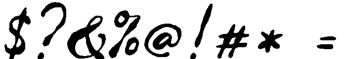 Letter of Berlin Font OTHER CHARS