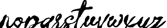 Letter of Berlin Font LOWERCASE