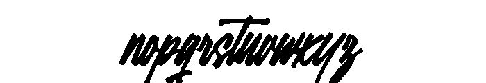Lettering Editorial Regular Font LOWERCASE
