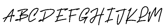 Lettering Miner Font UPPERCASE