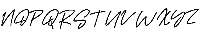 Lettering Miner Font UPPERCASE