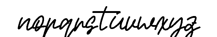 Lettering Miner Font LOWERCASE