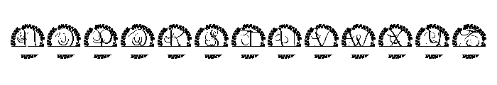 Lettravia Split Monogram Font LOWERCASE