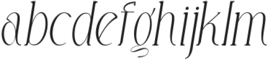 LE Baffec Extra Light Italic otf (200) Font LOWERCASE