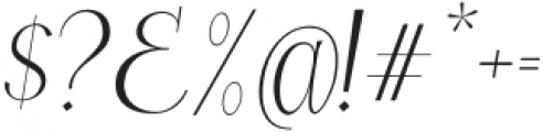 LE Baffec Medium Italic otf (500) Font OTHER CHARS
