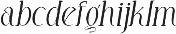 LE Baffec Medium Italic otf (500) Font LOWERCASE