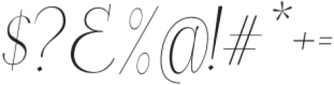 LE Baffec Thin Italic otf (100) Font OTHER CHARS