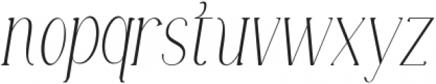 LE Baffec Thin Italic otf (100) Font LOWERCASE
