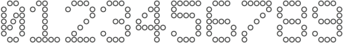 LED pixel CO_Unicase otf (400) Font OTHER CHARS