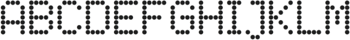 LED pixel Circle otf (400) Font UPPERCASE