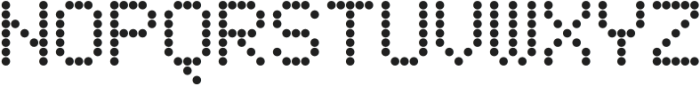 LED pixel Circle otf (400) Font UPPERCASE