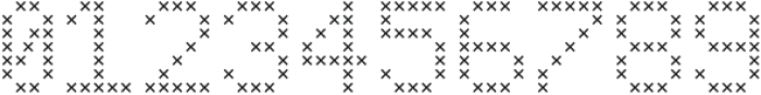 LED pixel Cr_Slab Serif otf (400) Font OTHER CHARS