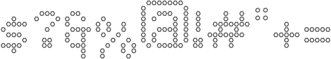 LED pixel HO_Small Caps otf (400) Font OTHER CHARS