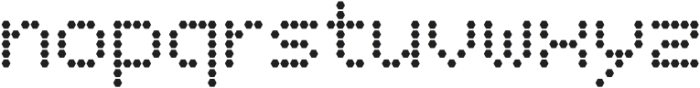 LED pixel Hex otf (400) Font LOWERCASE