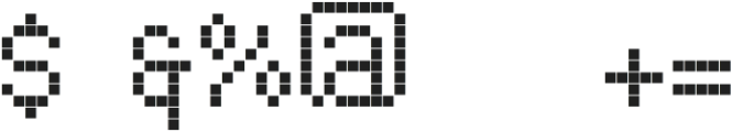 LED pixel Icons otf (400) Font OTHER CHARS