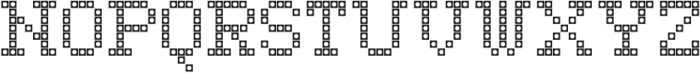 LED pixel SC_Slab Serif otf (400) Font UPPERCASE