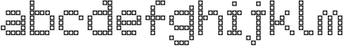 LED pixel SC_Slab Serif otf (400) Font LOWERCASE