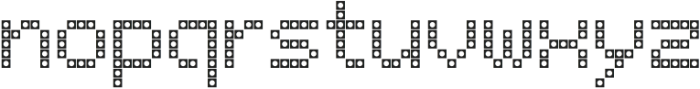 LED pixel SC_Slab Serif otf (400) Font LOWERCASE