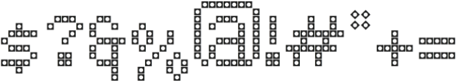 LED pixel SC_Small Caps otf (400) Font OTHER CHARS