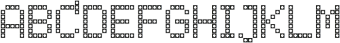 LED pixel SC_Unicase otf (400) Font UPPERCASE