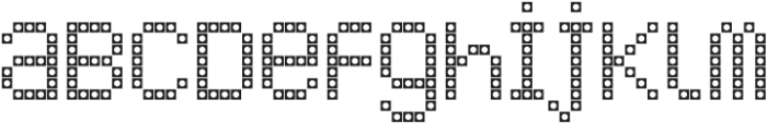 LED pixel SC_Unicase otf (400) Font LOWERCASE