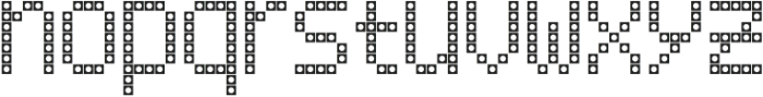 LED pixel SC_Unicase otf (400) Font LOWERCASE