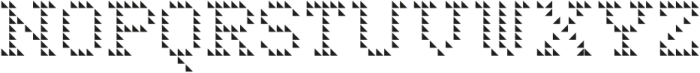 LED pixel SH1_Slab Serif otf (400) Font UPPERCASE