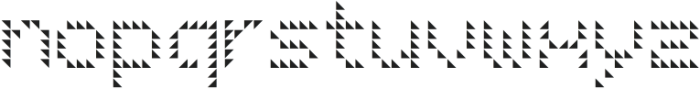LED pixel SH1_Slab Serif otf (400) Font LOWERCASE