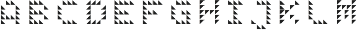 LED pixel SH1_Small Caps otf (400) Font UPPERCASE