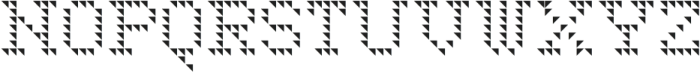 LED pixel SH2_Slab Serif otf (400) Font UPPERCASE