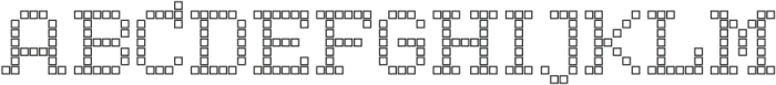 LED pixel SO_Slab Serif otf (400) Font UPPERCASE