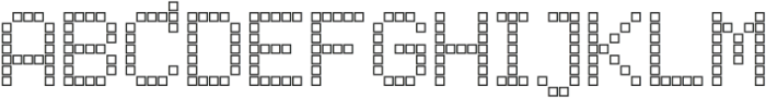 LED pixel SO_Unicase otf (400) Font UPPERCASE