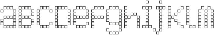 LED pixel SO_Unicase otf (400) Font LOWERCASE