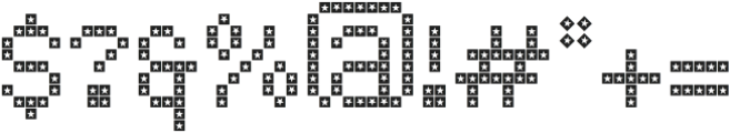 LED pixel SSt_Unicase otf (400) Font OTHER CHARS