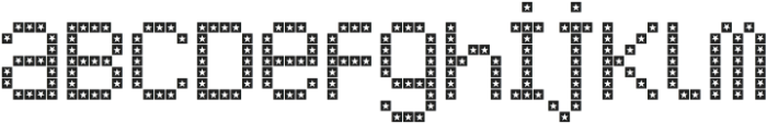 LED pixel SSt_Unicase otf (400) Font LOWERCASE