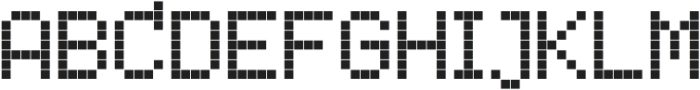 LED pixel S_Unicase otf (400) Font UPPERCASE