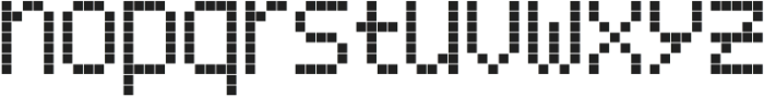 LED pixel S_Unicase otf (400) Font LOWERCASE