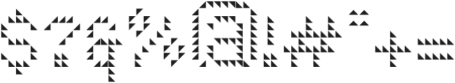 LED pixel Square Half 1 otf (400) Font OTHER CHARS