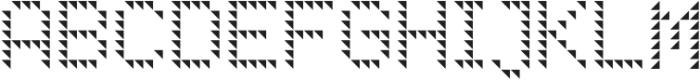LED pixel Square Half 2 otf (400) Font UPPERCASE