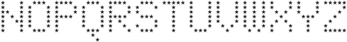 LED pixel Star otf (400) Font UPPERCASE