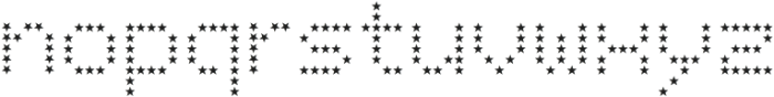 LED pixel Star otf (400) Font LOWERCASE