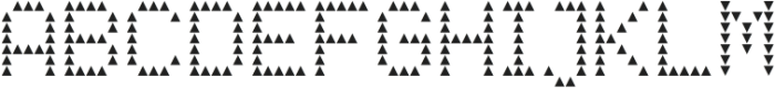 LED pixel Triangle otf (400) Font UPPERCASE