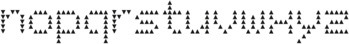 LED pixel Triangle otf (400) Font LOWERCASE