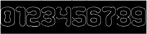 LEGENDARY HERO-Hollow-Inverse otf (400) Font OTHER CHARS